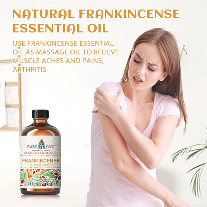 Premium Frankincense Essential Oil (118ML/4 Fl. Oz) for Diffusers, Massage, Skin and Hair Care, Candle and Soap Making