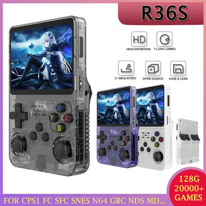 Handheld Game Console 3.5 Inch IPS Screen Retro Game Console Linux System Screen Portable Pocket Video Player