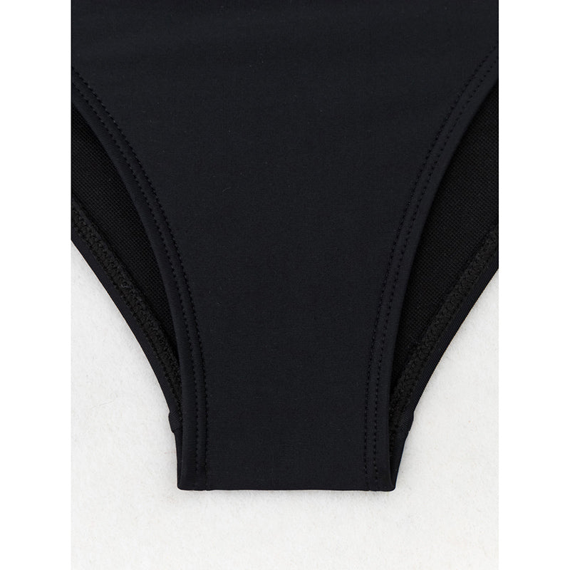 Women's High Waisted Bikini Sets Two Piece Tummy Control Swimsuit Color Block Bathing Suits