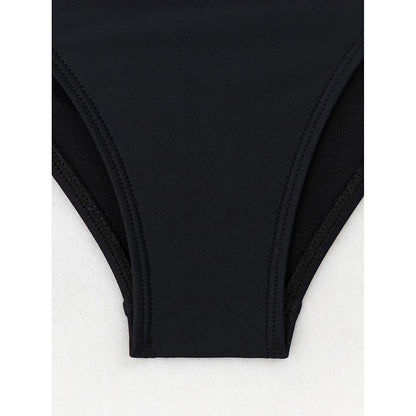 Women's High Waisted Bikini Sets Two Piece Tummy Control Swimsuit Color Block Bathing Suits
