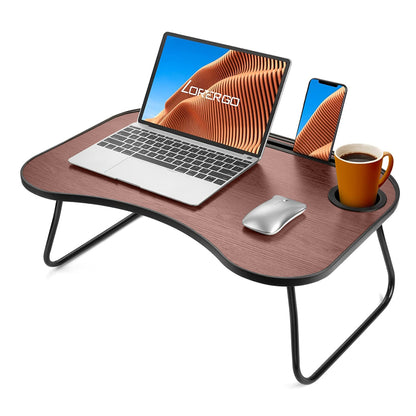 Adjustable laptop stand for bed—comfortable, stable support for work or streaming.
