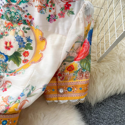 Collar Single-breasted Design Temperamental Minority Long Skirt