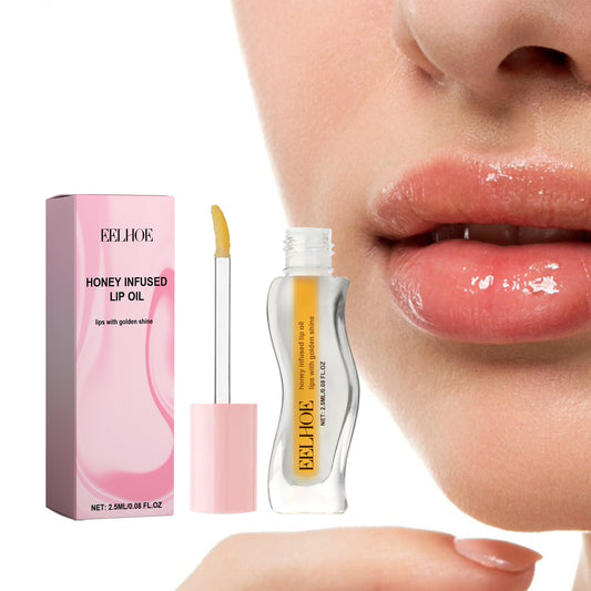 Honey-Infused Moisturizing Lip Oil – Plumping Gloss That Helps Fade the Look of Lip Lines