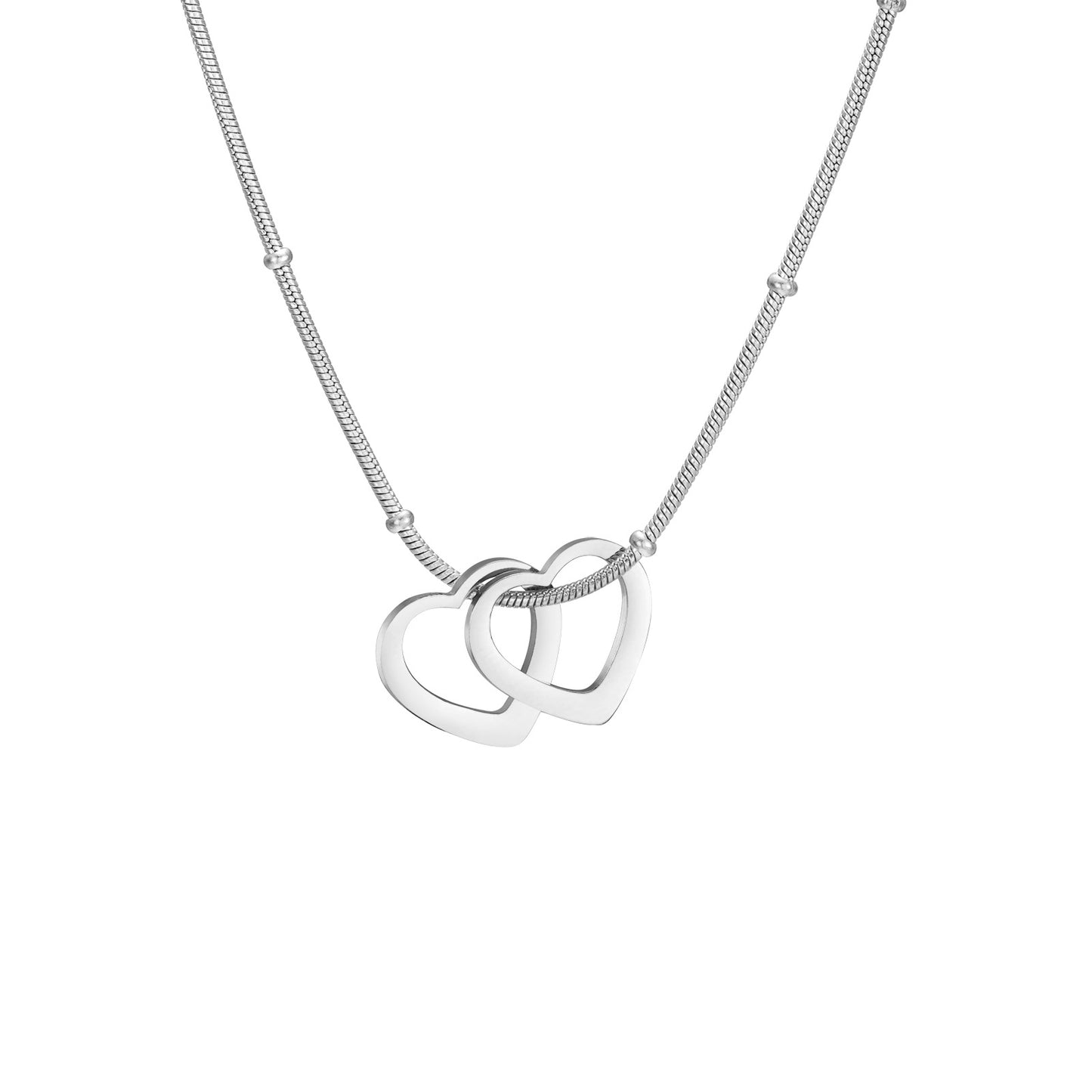 Simple Heart-shaped Light Plate Necklace