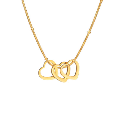 Simple Heart-shaped Light Plate Necklace