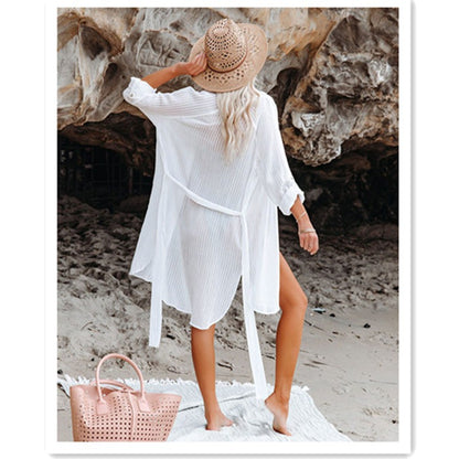 Vacation Bikini Sun-proof Jacquard Shirt