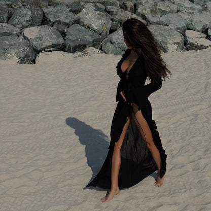 Hanfu Long Robe European And American Bikini Sun Shield