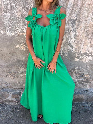 Summer Solid Color Lace Fashion Dress Women