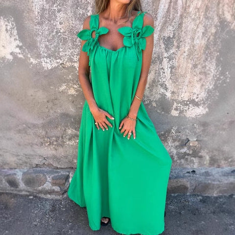 Summer Solid Color Lace Fashion Dress Women