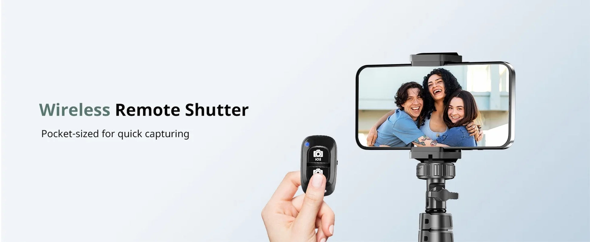 Innotech 62" Extendable Phone Tripod & Selfie Stick with Wireless Remote - Compatible with iPhone & Android Phones, Cameras