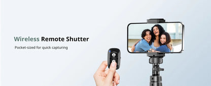 Innotech 62" Extendable Phone Tripod & Selfie Stick with Wireless Remote - Compatible with iPhone & Android Phones, Cameras