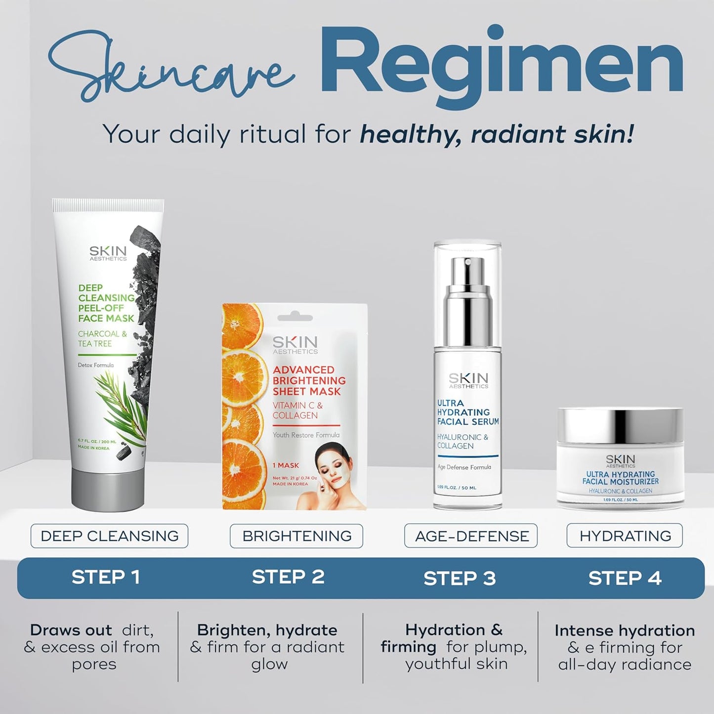 Revitalize Your Skin: Hyaluronic Acid & Collagen Serum - Anti-Aging, Ultra Hydrating, Fine Lines & Acne Scar Solution - Dermatologist Tested, Clean Korean Skincare