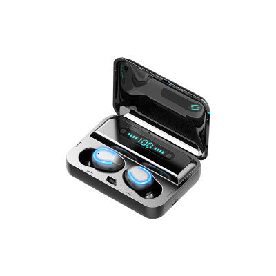 Multifunction Bluetooth Headset – Binaural Earbuds with Power Bank & Phone Stand