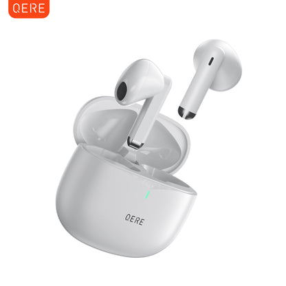Bluetooth 5.3 TWS earbuds with 60ms low latency and IPX5 waterproof design.