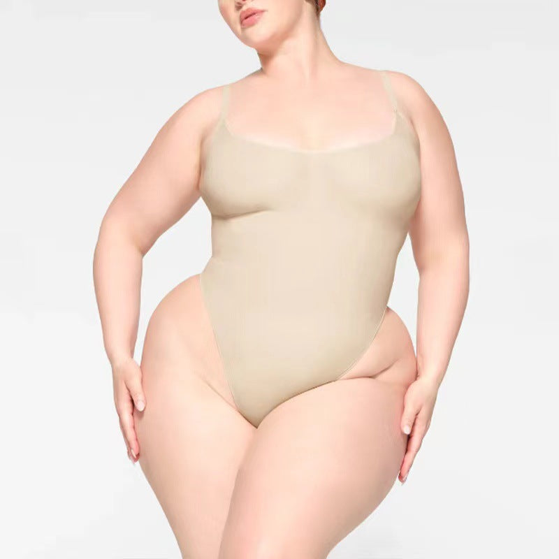 Shapewear with integrated hip support to sculpt curves and smooth the waist.