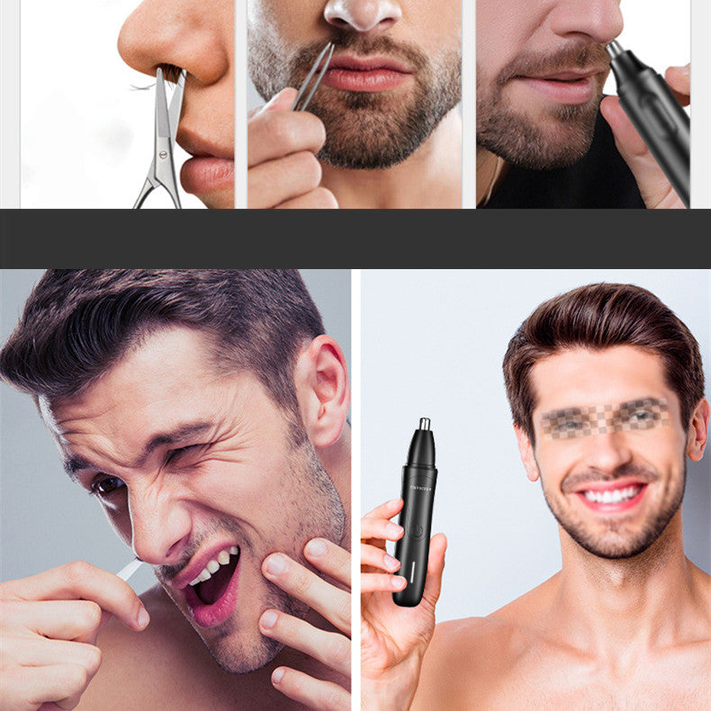 Wireless Rechargeable Waterproof Skinsafe Painless Electric Ear Face Eyebrow Nose Hair Removal Trimmer