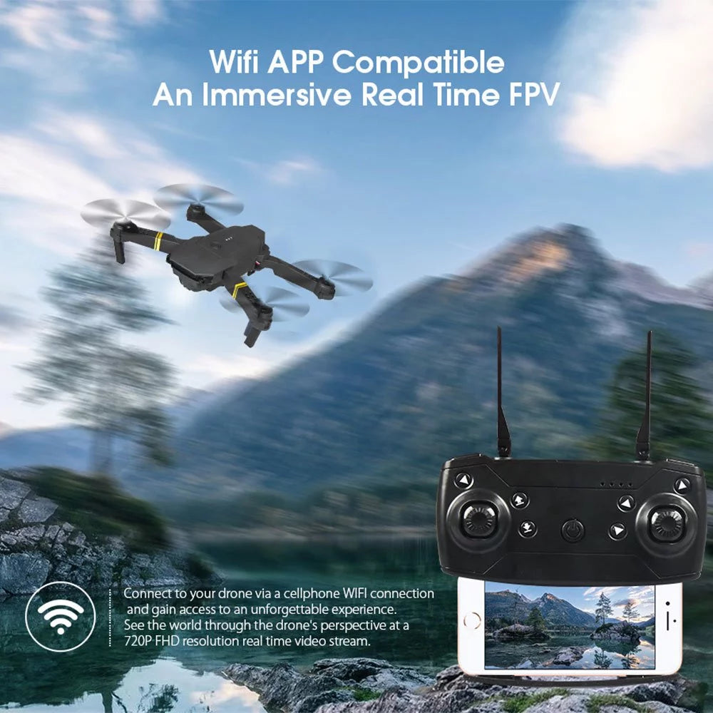 4K Camera Drone for Adults - Foldable Mini Quadcopter with Wifi FPV, Multiple Flight Modes, 3D Flip & One Key Start - Perfect Gift for Kids & Beginners!