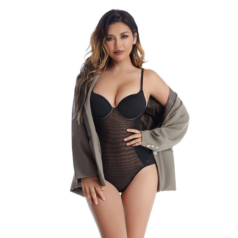 One-piece shapewear with underwired bra support for a smooth, sculpted fit.