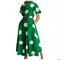 Green white dots