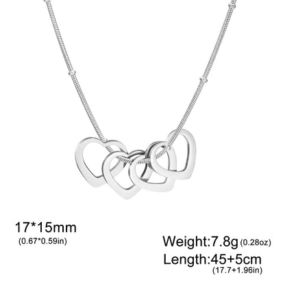 Simple Heart-shaped Light Plate Necklace