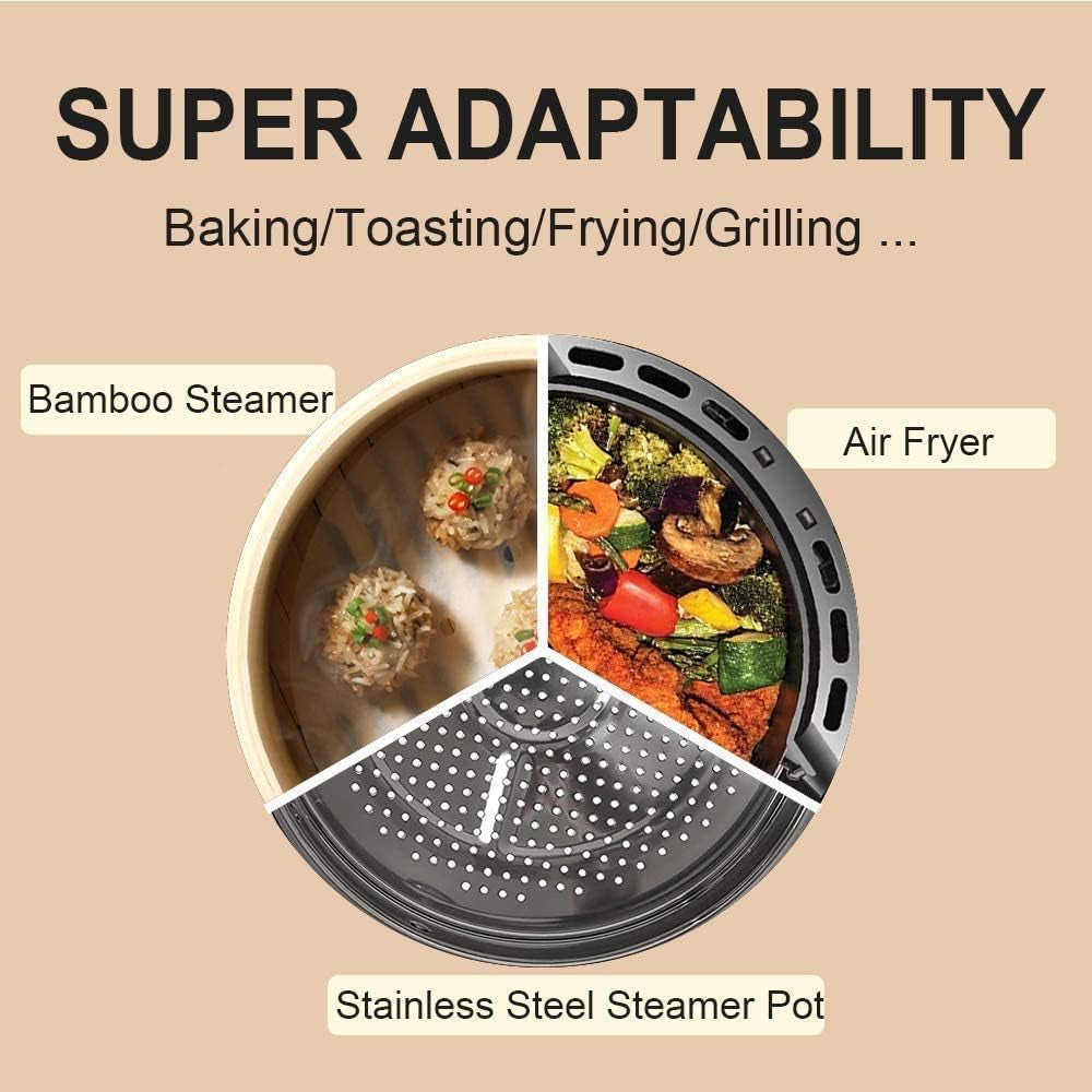 Ultimate 7-Inch Air Fryer Liners - 100 Pcs Perforated Parchment Paper for Philips, Cozyna, Secura, Nuwave Brio & More - Perfect for 3.4-3.7Qt Air Fryers!