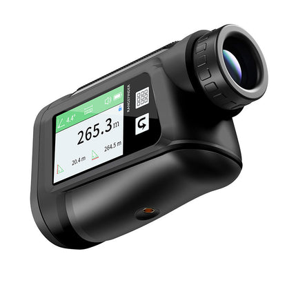 Touch Screen Golf Laser Rangefinder with Voice Broadcast, Height & Angle Measurement — Fast Charging HD Telescope for Accurate Distance
