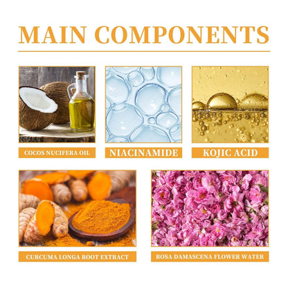 Turmeric Facial Cleanser with Soft Brush – Deep Foaming Face Wash for Brightening, Acne Control & Glowing Skin (100ml)