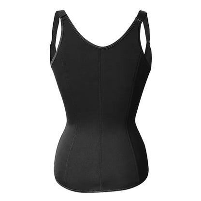 Zippered Waist Trainer Corset Waist Tummy Control Body Shaper Cincher Back Support With Adjustable Straps