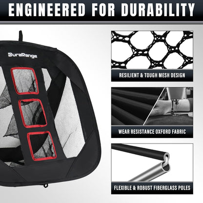 Pop-Up Golf Chipping Net - Ultimate Target Training Chip Aids for Precision & Distance, Outdoor | Indoor Practice, Golfer Gift