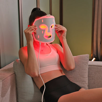 Photon Rejuvenation Mask – Red & Blue LED Beauty Apparatus for Home Facial Care