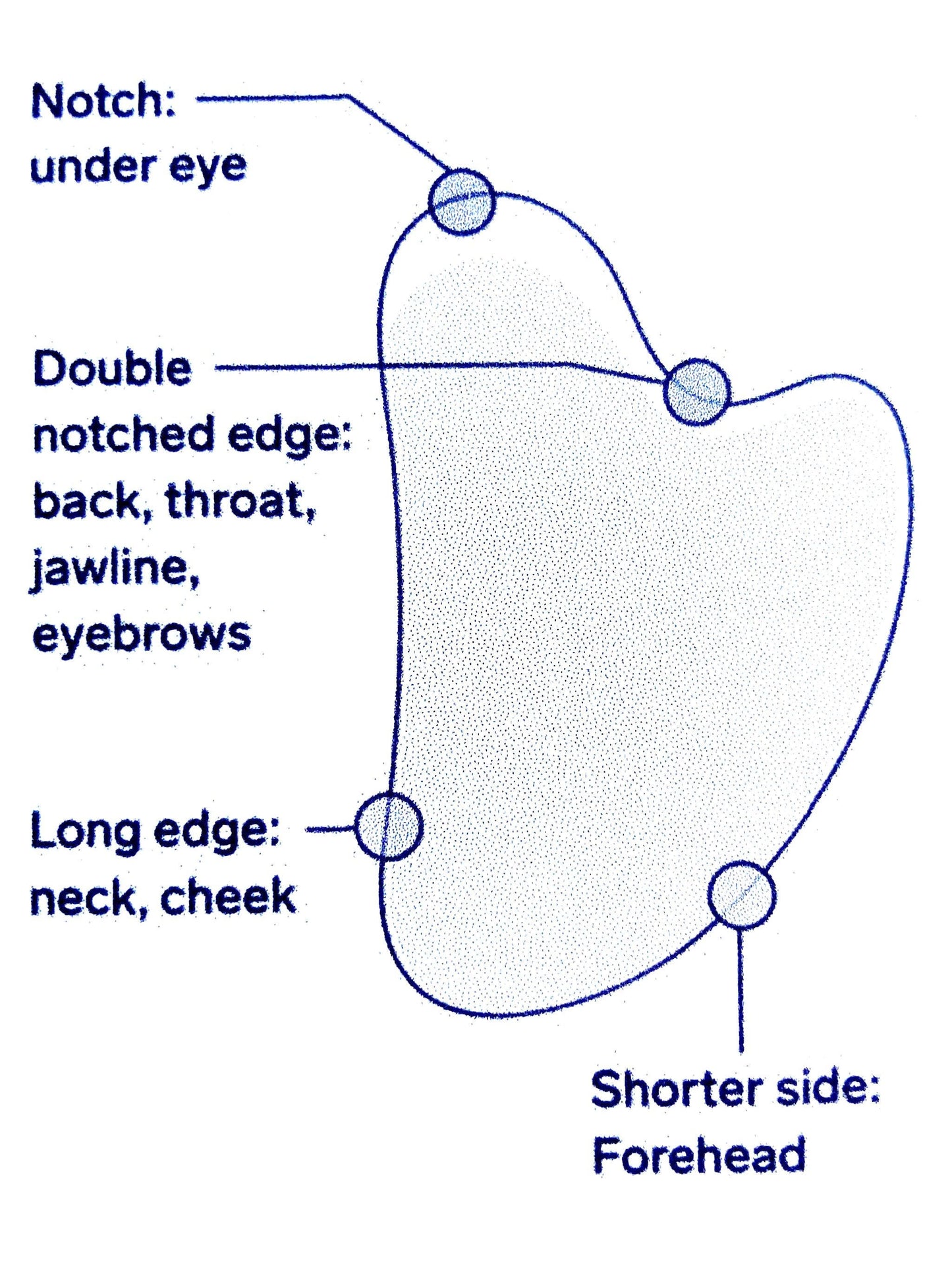 Natural Jade Gua Sha Stone: Heart Beauty Scraping Tool